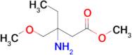 Methyl 3-amino-3-(methoxymethyl)pentanoate