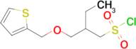 2-((Thiophen-2-ylmethoxy)methyl)butane-1-sulfonyl chloride