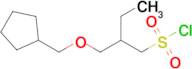 2-((Cyclopentylmethoxy)methyl)butane-1-sulfonyl chloride