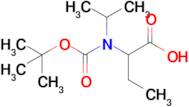 2-((Tert-butoxycarbonyl)(isopropyl)amino)butanoic acid