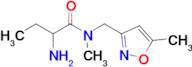 2-Amino-N-methyl-N-((5-methylisoxazol-3-yl)methyl)butanamide