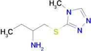 1-((4-Methyl-4h-1,2,4-triazol-3-yl)thio)butan-2-amine