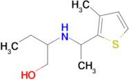 2-((1-(3-Methylthiophen-2-yl)ethyl)amino)butan-1-ol