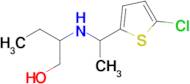 2-((1-(5-Chlorothiophen-2-yl)ethyl)amino)butan-1-ol