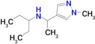 n-(1-(1-Methyl-1h-pyrazol-4-yl)ethyl)pentan-3-amine