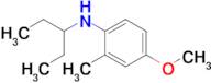 4-Methoxy-2-methyl-N-(pentan-3-yl)aniline