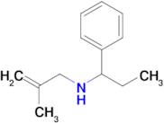 2-Methyl-N-(1-phenylpropyl)prop-2-en-1-amine