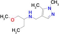 n-((1,5-Dimethyl-1h-pyrazol-4-yl)methyl)-1-methoxybutan-2-amine