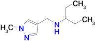 n-((1-Methyl-1h-pyrazol-4-yl)methyl)pentan-3-amine