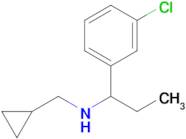 1-(3-Chlorophenyl)-N-(cyclopropylmethyl)propan-1-amine