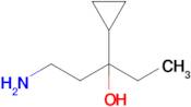 1-Amino-3-cyclopropylpentan-3-ol