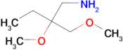 2-Methoxy-2-(methoxymethyl)butan-1-amine