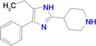 4-(5-ethyl-4-phenyl-1H-imidazol-2-yl)piperidine