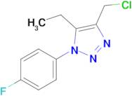 4-(Chloromethyl)-5-ethyl-1-(4-fluorophenyl)-1h-1,2,3-triazole