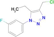 4-(Chloromethyl)-5-ethyl-1-(3-fluorophenyl)-1h-1,2,3-triazole