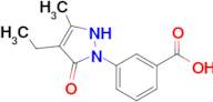 3-(4-ethyl-3-methyl-5-oxo-2,5-dihydro-1H-pyrazol-1-yl)benzoic acid
