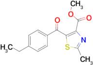 Methyl 5-(4-ethylbenzoyl)-2-methylthiazole-4-carboxylate