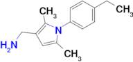 (1-(4-Ethylphenyl)-2,5-dimethyl-1h-pyrrol-3-yl)methanamine