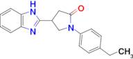 4-(1h-Benzo[d]imidazol-2-yl)-1-(4-ethylphenyl)pyrrolidin-2-one