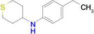 n-(4-Ethylphenyl)tetrahydro-2h-thiopyran-4-amine