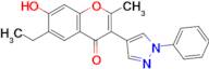 6-Ethyl-7-hydroxy-2-methyl-3-(1-phenyl-1h-pyrazol-4-yl)-4h-chromen-4-one