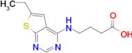 4-((6-Ethylthieno[2,3-d]pyrimidin-4-yl)amino)butanoic acid