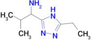 1-(5-ethyl-4H-1,2,4-triazol-3-yl)-2-methylpropan-1-amine