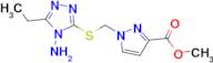 Methyl 1-(((4-amino-5-ethyl-4h-1,2,4-triazol-3-yl)thio)methyl)-1h-pyrazole-3-carboxylate