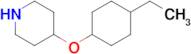 4-((4-Ethylcyclohexyl)oxy)piperidine