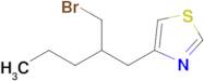 4-(2-(Bromomethyl)pentyl)thiazole