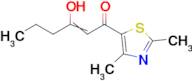 1-(2,4-dimethyl-1,3-thiazol-5-yl)-3-hydroxyhex-2-en-1-one