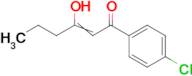 1-(4-chlorophenyl)-3-hydroxyhex-2-en-1-one