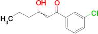 1-(3-chlorophenyl)-3-hydroxyhex-2-en-1-one