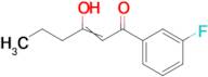 1-(3-fluorophenyl)-3-hydroxyhex-2-en-1-one