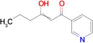 3-hydroxy-1-(pyridin-3-yl)hex-2-en-1-one