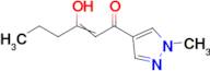 3-hydroxy-1-(1-methyl-1H-pyrazol-4-yl)hex-2-en-1-one