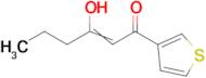 3-hydroxy-1-(thiophen-3-yl)hex-2-en-1-one