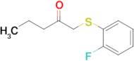 1-((2-Fluorophenyl)thio)pentan-2-one