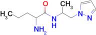 n-(1-(1h-Pyrazol-1-yl)propan-2-yl)-2-aminopentanamide