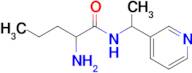 2-Amino-N-(1-(pyridin-3-yl)ethyl)pentanamide