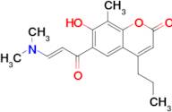 (E)-6-(3-(Dimethylamino)acryloyl)-7-hydroxy-8-methyl-4-propyl-2h-chromen-2-one