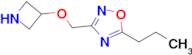 3-((Azetidin-3-yloxy)methyl)-5-propyl-1,2,4-oxadiazole