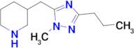 3-((1-Methyl-3-propyl-1h-1,2,4-triazol-5-yl)methyl)piperidine