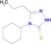 4-cyclohexyl-3-propyl-4,5-dihydro-1H-1,2,4-triazole-5-thione