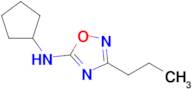 n-Cyclopentyl-3-propyl-1,2,4-oxadiazol-5-amine