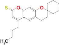 6'-Butyl-3',4'-dihydro-8'h-spiro[cyclohexane-1,2'-pyrano[3,2-g]chromene]-8'-thione