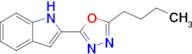 2-Butyl-5-(1h-indol-2-yl)-1,3,4-oxadiazole