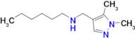 n-((1,5-Dimethyl-1h-pyrazol-4-yl)methyl)hexan-1-amine