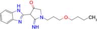 4-(1H-1,3-benzodiazol-2-yl)-1-(3-butoxypropyl)-5-iminopyrrolidin-3-one