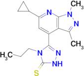 3-{6-cyclopropyl-1,3-dimethyl-1H-pyrazolo[3,4-b]pyridin-4-yl}-4-propyl-4,5-dihydro-1H-1,2,4-tria...